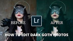 How I edit dark goth photos - Rawl of the Dead