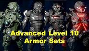 Mass Effect Andromeda Advanced Level 10 Blueprint Crafted Armor Sets Showcase