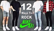 12 Ways To ROCK NIKE Air Force 1s | Men's Outfit Ideas