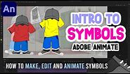 Introduction to Symbols in Adobe Animate CC | Tutorial for Beginners