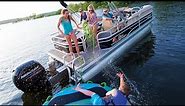 SUN TRACKER Boats: 2016 PARTY BARGE 22 DLX and XP3 Recreational Pontoon Boat