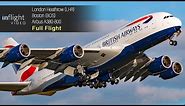 British Airways Airbus A380 Full Flight: London to Boston