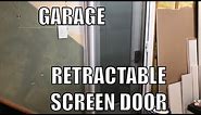 DIY - Retractable Screen Door For Garage From Costco Made By Genius =]