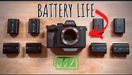 The TRUTH About Battery Life: Sony a7 IV VS. a7S III, a7 III