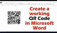 Create A Working QR Code In Microsoft Word