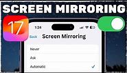 How to Turn On Screen Mirroring on iPhone