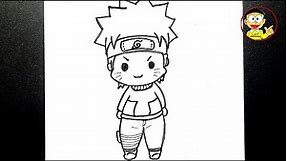 How to Draw Naruto | Chibi Naruto Drawing tutorial