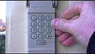 How to reset your garage door keypad pin number