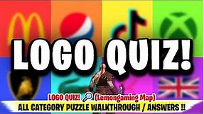 LOGO QUIZ Fortnite (All Category Walkthrough with HINTS) | Logo Quiz Fortnite Answers Walkthrough