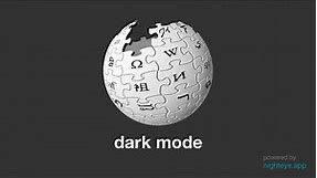 Wikipedia Dark Mode by Night Eye - Preview & Guide