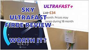 UK Sky Full Fibre Broadband Review | 500mb/s?