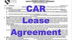 Tutorial - Lease Agreement (Month-To Month Rental Agreement) CAR Form LR