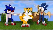 Dr. Eggman + Sonic.EYX And Tails Dancing Meme - Good Ending (Minecraft Animation) FNF