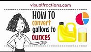 Converting Gallons (gal) to Ounces (oz): A Step-by-Step Tutorial #gallons #ounces #conversion