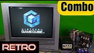 GameCube + 24" Toshiba TV VCR DVD Retro Gaming Super Combo -Huge lot with Classic VHS Tapes included