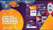 Animated Galaxy Themed PowerPoint Template | Morph Transition