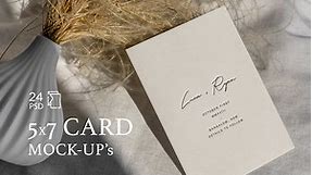 5x7 Card / Postcard Mock-Ups