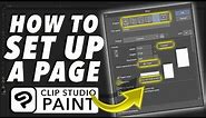 How to Set Up a Page in Clip Studio Paint -Digital Comic Artist