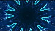 VJ LOOP NEON Blue Flower Abstract Background - live wallpaper windows 11 - Motion 4k Screensaver
