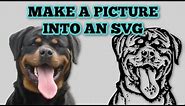 How to turn a picture into an SVG - Pet memorial - family memorial - Decal - Pic to SVG JPG to SVG