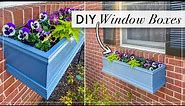 DIY Window Planter Box | How to Build Window Boxes | Painted Window Box Ideas