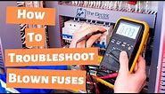 How to troubleshoot a blown fuse in motor control.