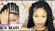 How To ➟ CROCHET BOX BRAIDS 🔥 (looks like the real thing! free-parting)