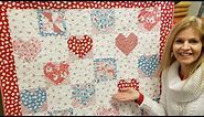 Donna's SWEET "Hearts and Pinwheels" FREE PATTERN Quilt tutorial!