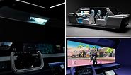 Samsung reveals ‘car cockpit of the future’ with 49-inch windscreen TV, ‘touchscreen wheel’ and stress monitor
