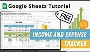 How to Build an Income and Expense Tracker from Scratch - Google Sheets TUTORIAL Budget Spreadsheet