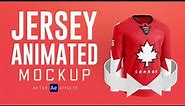 Animated hockey jersey mockup | After effects tutorial
