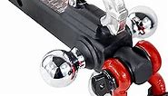 TOPTOW Recovery Shackle Ball Hitch Mount w/Chrome Triple Tow Ball, 2-in Shank, Multi Fit for 2 inch Trailer Hitch Receiver Box