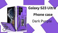Purple Phone case Galaxy S23 Ultra Case with Camera Cover