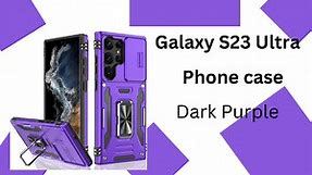 Purple Phone case Galaxy S23 Ultra Case with Camera Cover