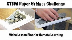 Paper Bridges STEM Challenge Lesson Plan for Students