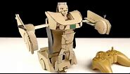 Remote Control Car Robot Transformer - DIY from Cardboard