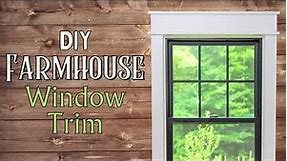 DIY Farmhouse Interior Window Trim – Craftsman Style – Rustic Wood