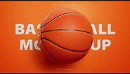 Design your own Basketball in photoshop | Sports Mockup Template