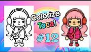 Coloring Toca World Character / How to Draw and Bring in color. #howtodraw #tocaboca #diy #color