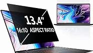 13.4 Inch Laptop Privacy Screen Compatible With Lenovo Hp Dell Acer Asus Thinkpad Envy Xps, 16:10 Aspect Removable Anti Glare Blue Light Filter Protector, 13 In Computer Monitor Security Shield