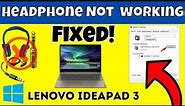 Lenovo Ideapad 3 Headphone Jack Not Working {New Process}