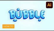 How to Create a Cool Bubble Font Text Effect