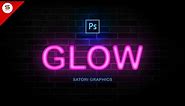 How To Make NEON TYPE In PHOTOSHOP
