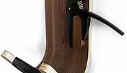 Guitar Wall Mount: Sleek Strong Modern Design Guitar Hanger for Wall Storage & Display. Heavy Duty Ply Wood Guitar Hook for Secure Wall Mounting. For Ukuleles, Acoustic, Bass & Classical Guitars.