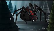 Giant Black Widow Spider Game Character Assets Brashmonkey Spriter Animations