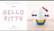 HELLO KITTY | 3D Origami Tutorial
