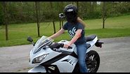Jade's first time riding a street bike - Kawasaki Ninja 300
