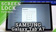 SAMSUNG Galaxy TAB A7 – Add Screen Lock & Change Lock Method