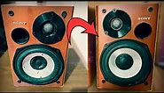 Old and Damaged Hi-Fi Speaker Restoration | restore and reuse Sony/SS-CCPZ1