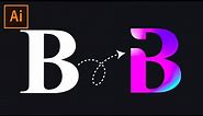 Letter B Logo Design Tutorial in illustrator